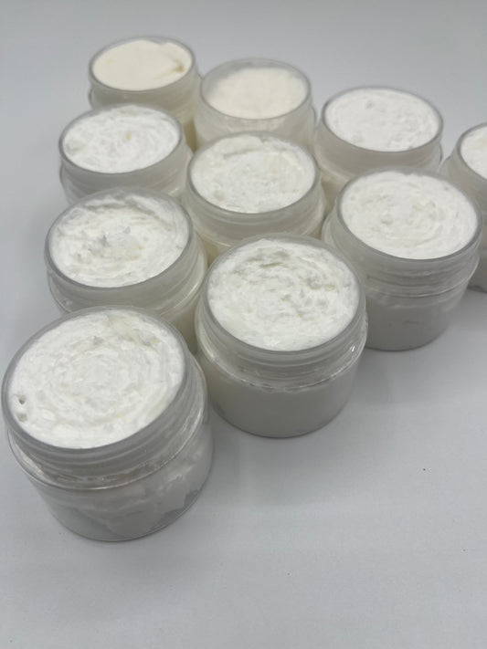 Stocking stuffers - Minis - Whipped Body Butter, Sensitive Skin, Shea Butter, Non-Greasy, Natural, Moisturizing, Soothes Chapped Hands and Dry Skin