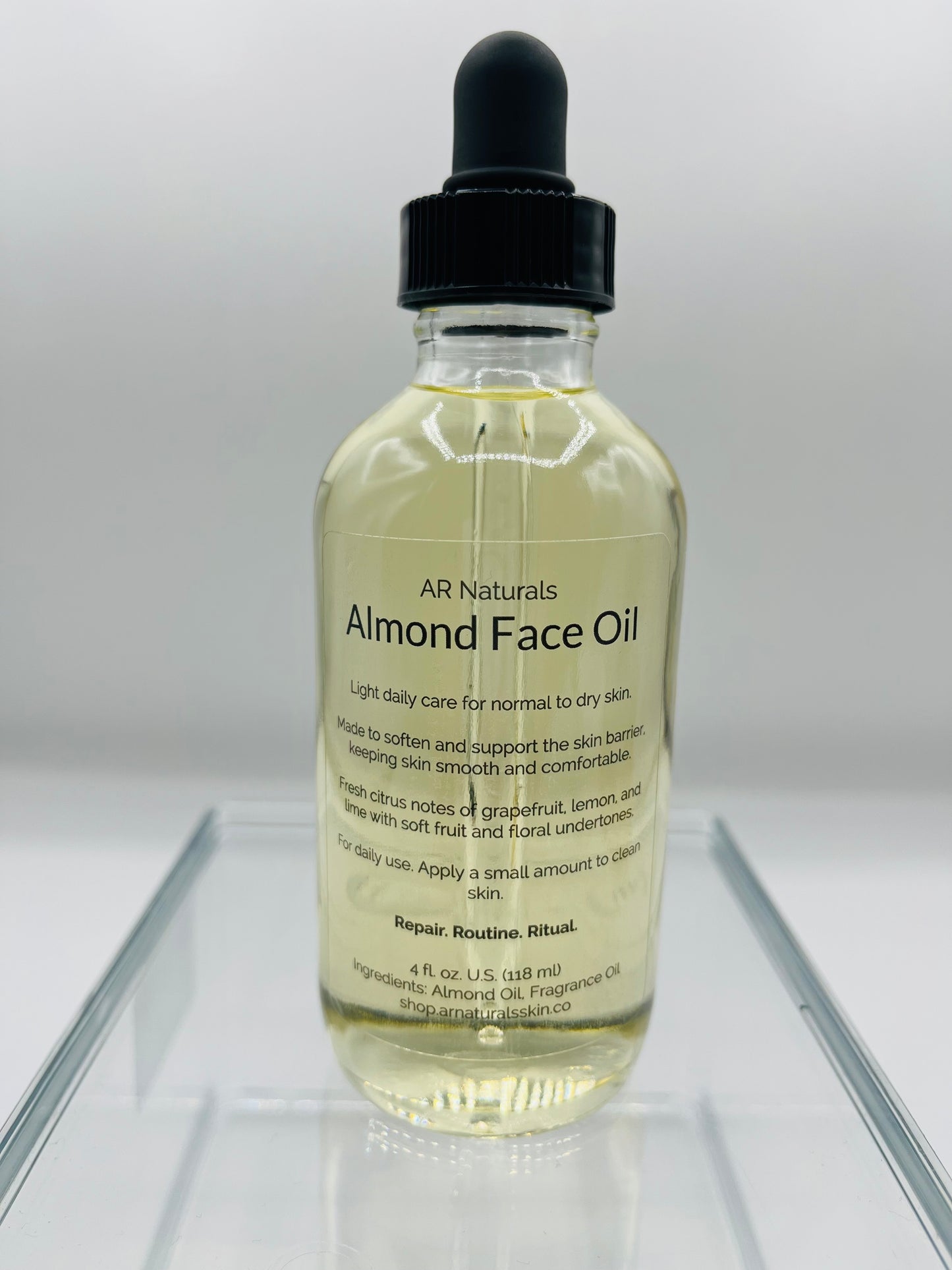 Almond Face Oil, Sensitive Skin, Lightweight Moisturizer, Barrier-Supportive, Non-Greasy